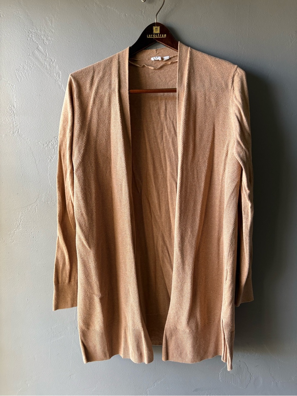 GAP Camel Long Cardigan ~ Size L